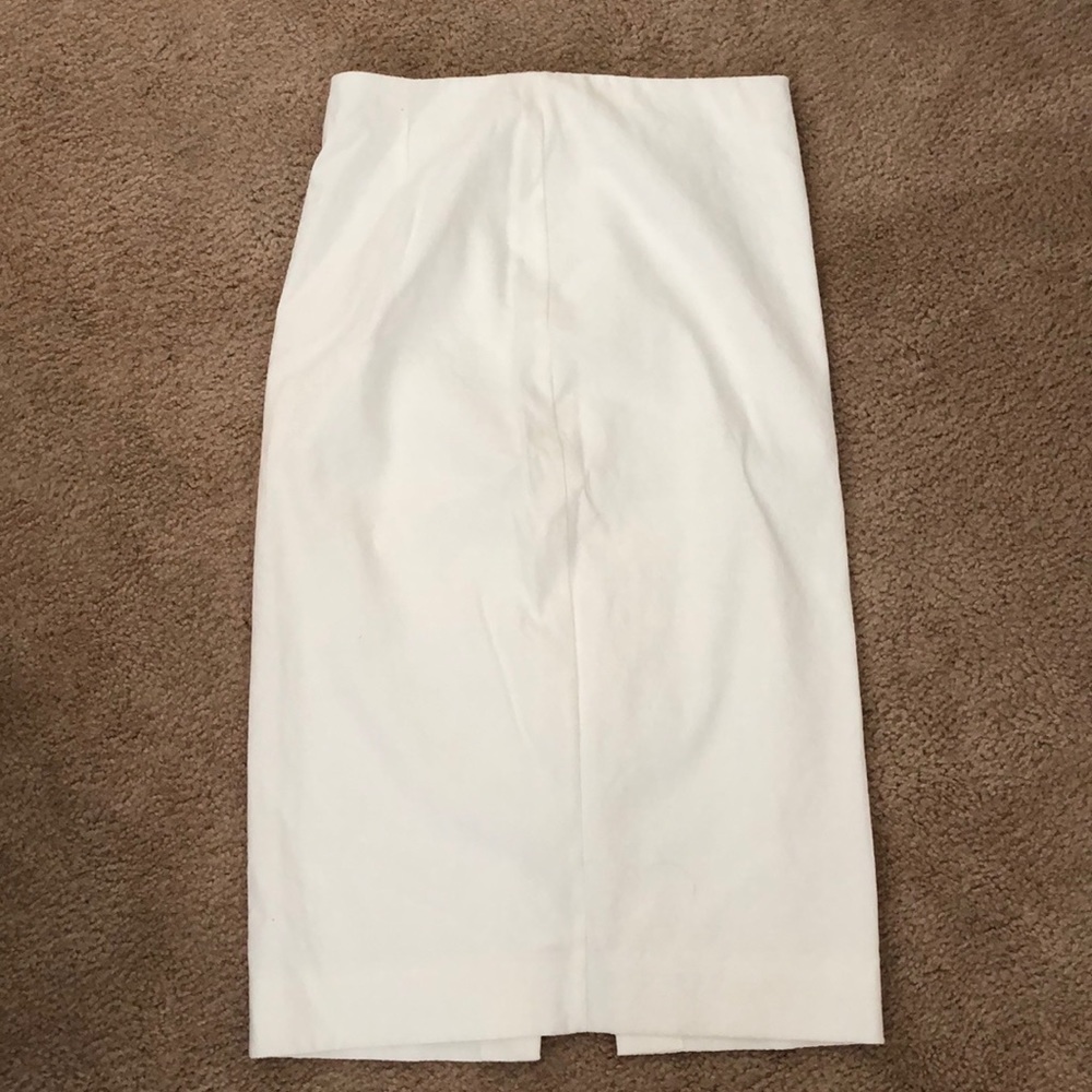 White pencil skirt